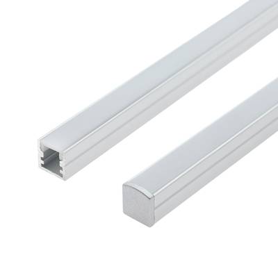 Profil aluminium pour bande LED SOLO MINI, 3 m, montage en surface, aluminium brossé
