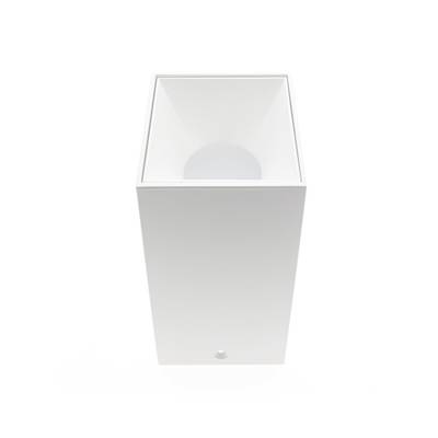 TA-DA support de lampe carré + douille GU10/MR16, IP21, blanc