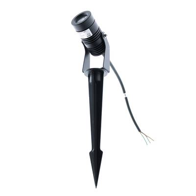 Spot orientable LED TILT pour sol/plafond/mur, 3000K, 2W, CRI96, IP65, noir mat