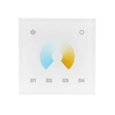 Variateur/contrôleur mural pour luminaires à LED 12-24V CCT, max. 400W