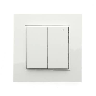 Variateur LED sans fil - VaLO Zigbee, bouton poussoir vertical en 2 parties, blanc