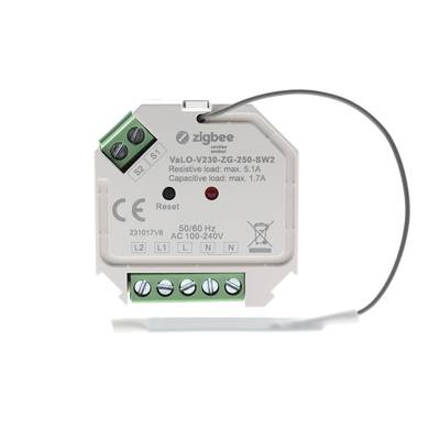 Récepteur sans fil Zigbee on-off à deux canaux pour luminaires LED, 230V, max. 250W
