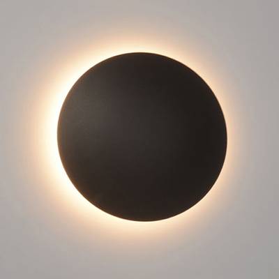 Applique LED ECLIPSE 30 cm, température de couleur réglable, dimmable, 15W, CRI85, IP21, noir mat