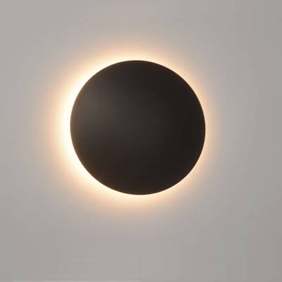 Applique LED ECLIPSE 15 cm, température de couleur réglable, dimmable, 10W, CRI85, IP21, noir mat