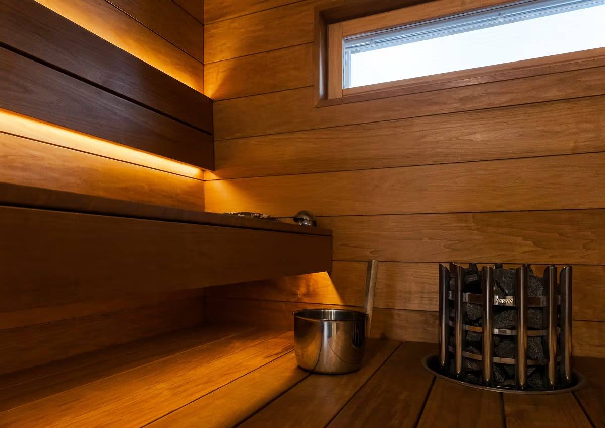 Lumières LED dans le sauna