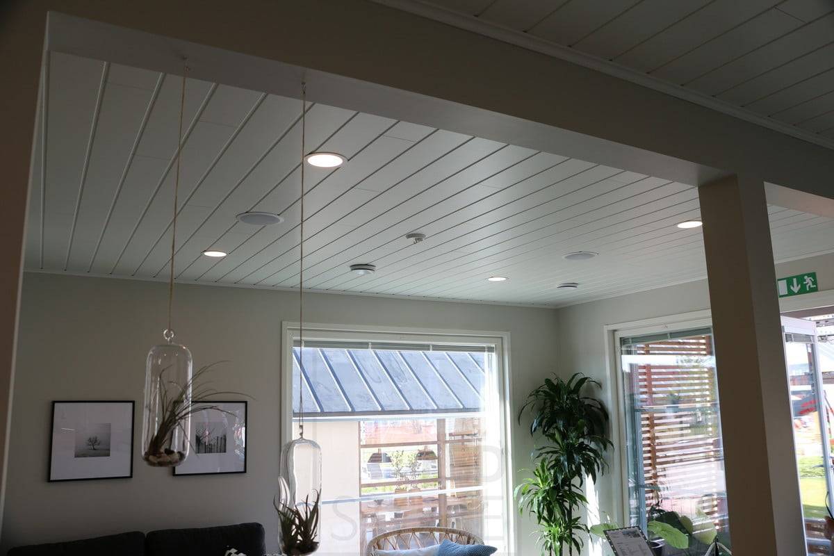 Salon de l'habitat 2018 : 160mm led plafond in panel ceiling. Ledstore.fi