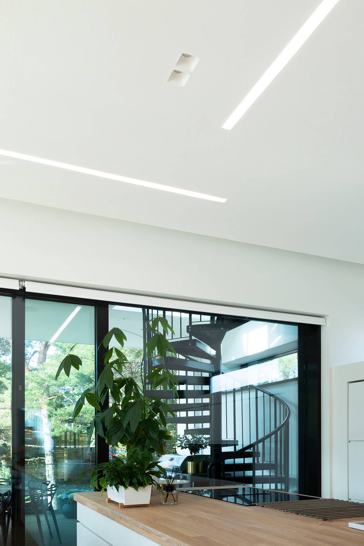 Logo de magasin LED avec le texte "LED STORE" en lettres capitales blanches sur un fond vert et blanc symbolisant les solutions d'éclairage LED respectueuses de l'environnement.