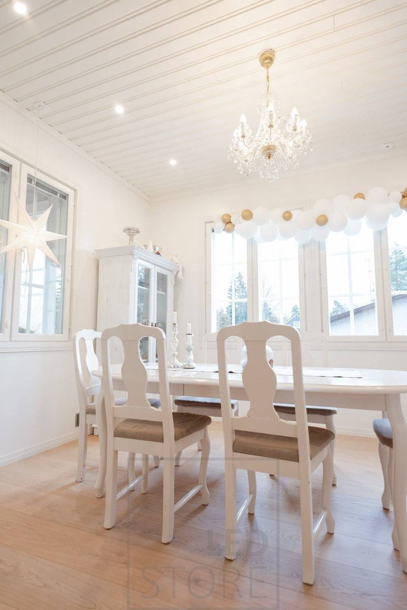 Lieux d'accueil pour la salle à manger. Ledstore.fi