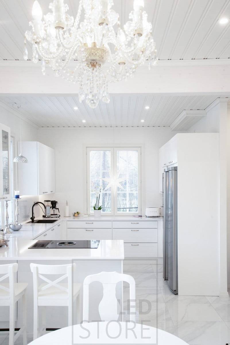 Eclairage de cuisine avec spots. Ledstore.fi