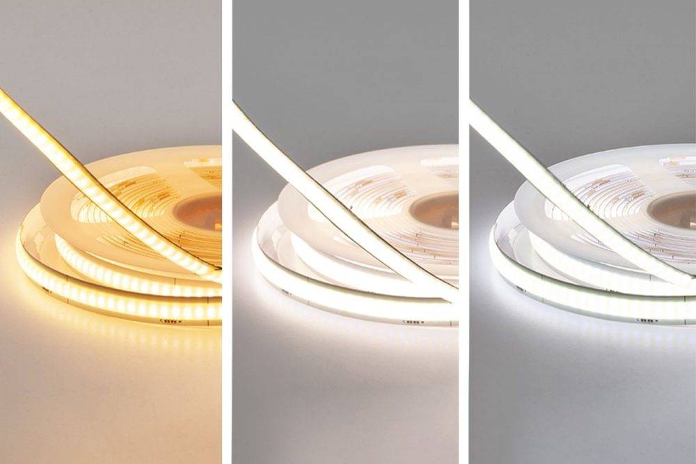 Bande de LED CCT avec différentes températures de lumière