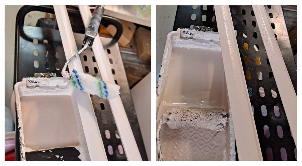 Peinture du profilé pour un éclairage indirect assorti à la couleur du mur
