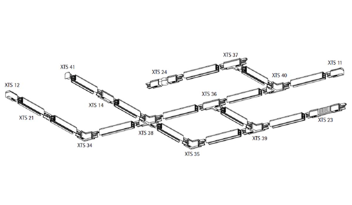 Système de rail triphasé pour l'éclairage de piste LED