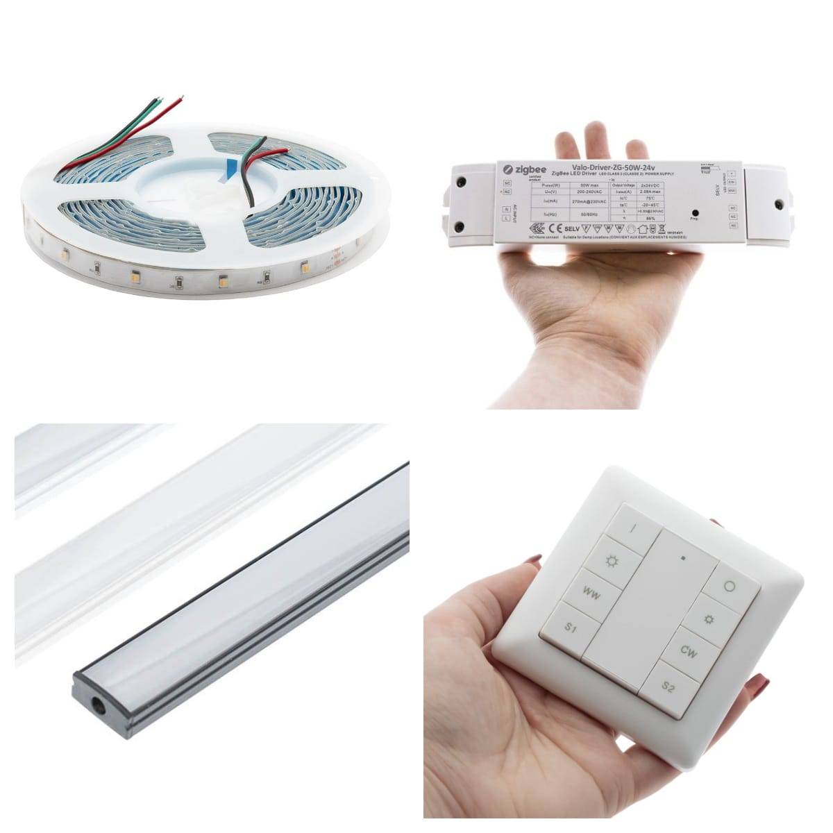 Accessoires pour bandes LED non droites