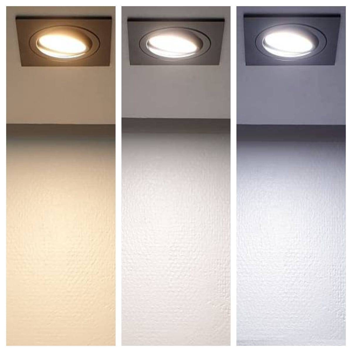 Luminaire noir à température réglable.