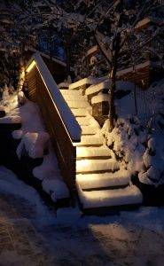 Eclairage extérieur des escaliers