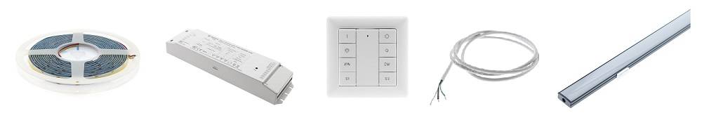 L'utilisation de bandes lumineuses à Led nécessite des pièces