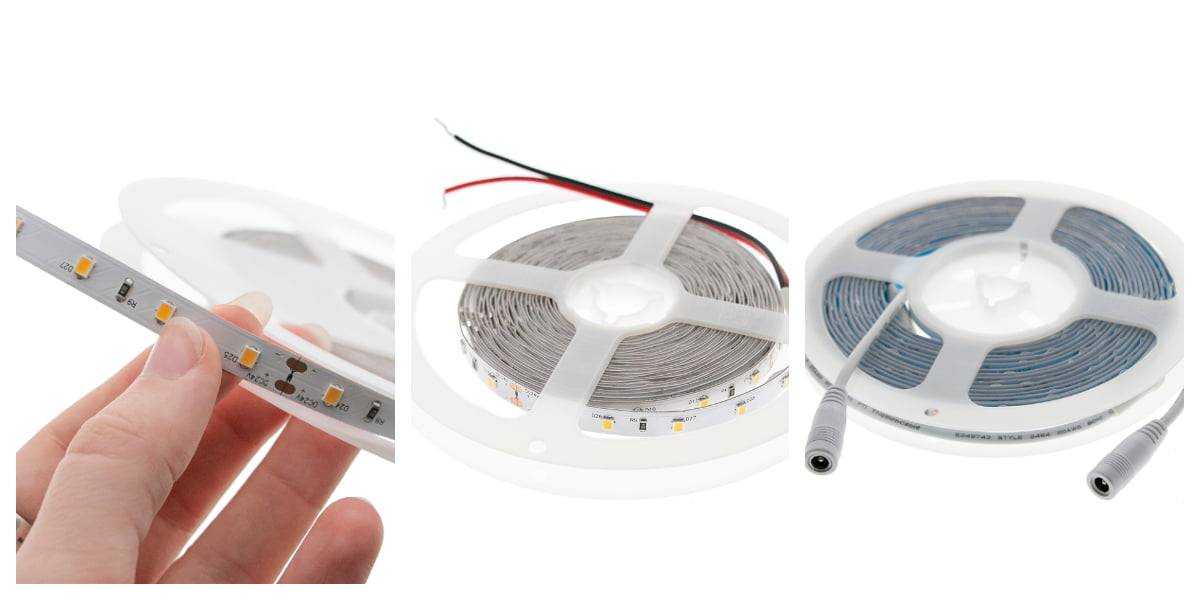 L'éclairage par bandes de LED est créé en choisissant la bonne bande de LED.