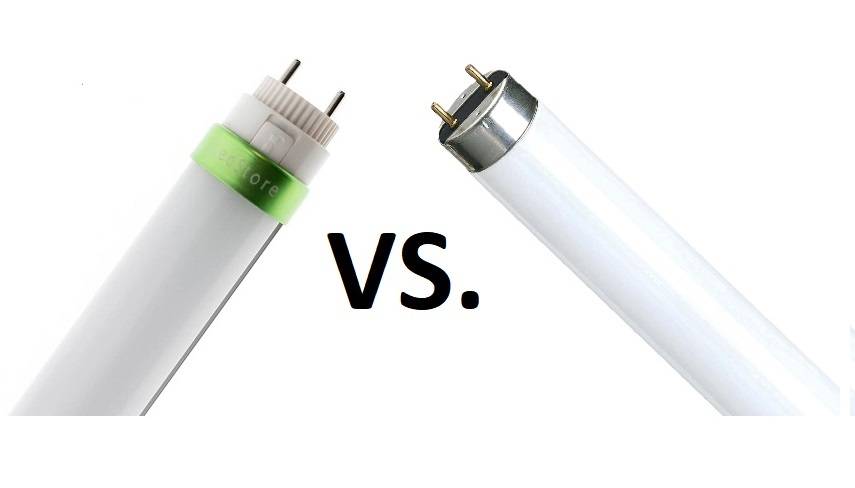 Tube à diodes électroluminescentes ou tube fluorescent