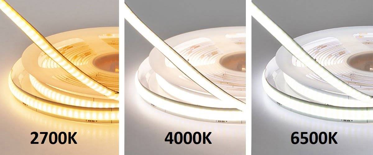 Bande lumineuse à diodes électroluminescentes avec différentes valeurs de kelvin Solo CCT
