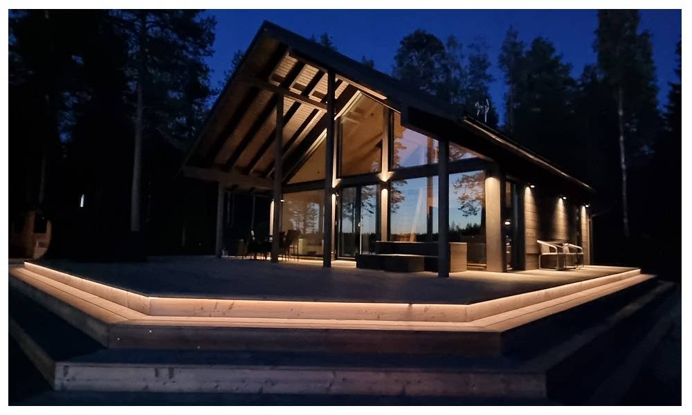 Bande lumineuse à leds pour chalet - Bande lumineuse à leds pour terrasse