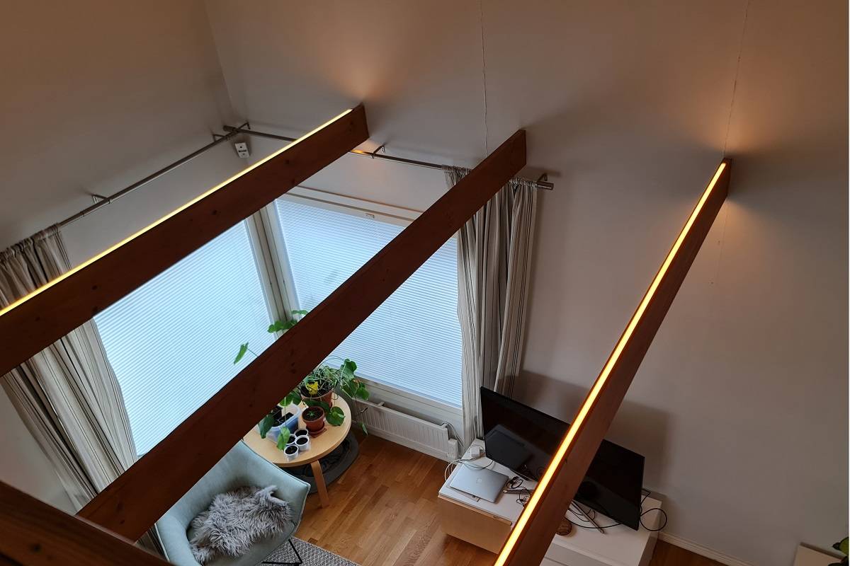Bande lumineuse à leds pour le salon, lumière indirecte dans le salon image principale