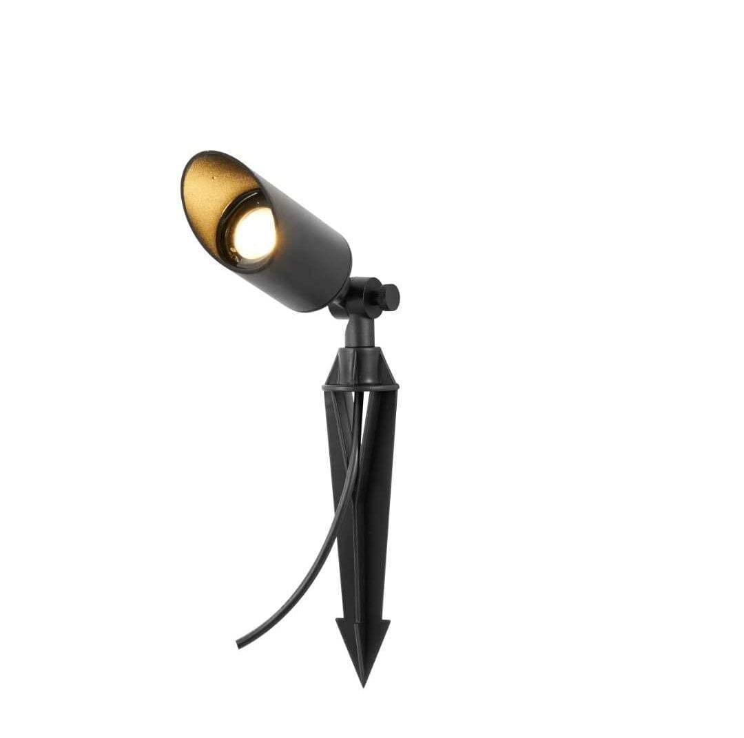 SPIKE lampe d'extérieur noire avec broche de terre LedStore.fi