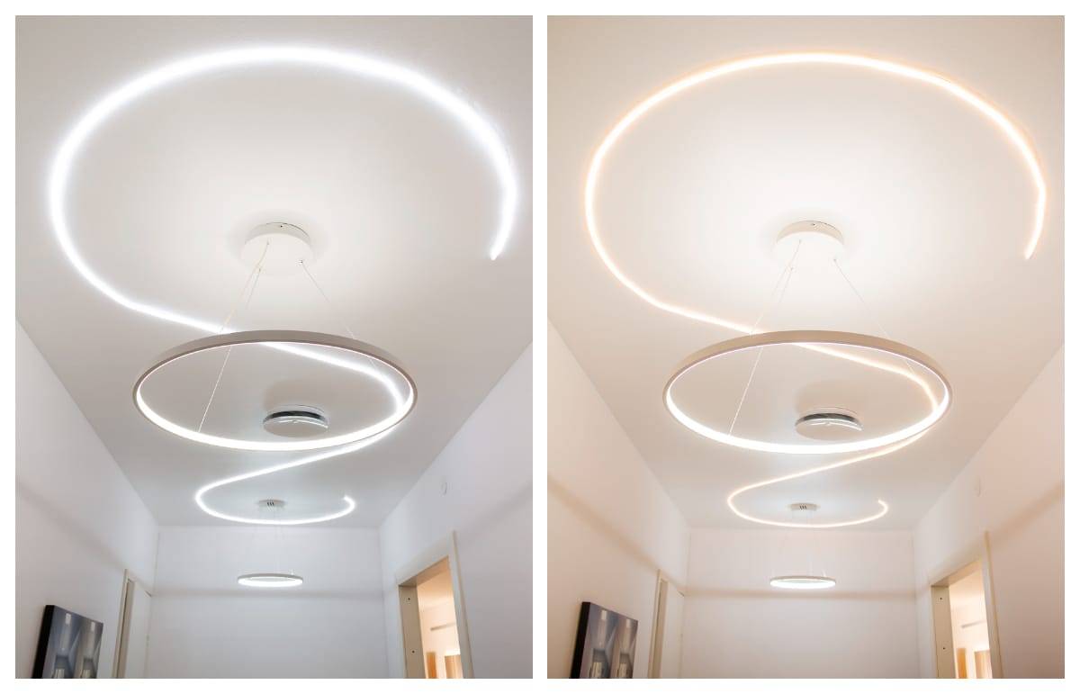 Comme vous pouvez le constater, les formes courbes avec LED fonctionnent bien !