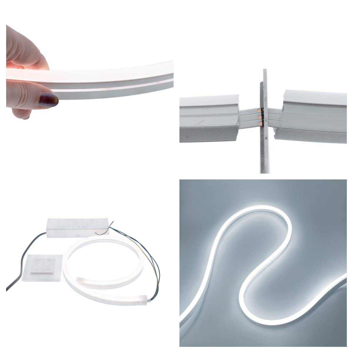 Les formes courbes avec LED sont possibles avec la bande LED NEON.