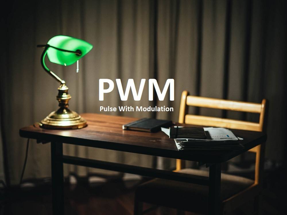 Gradation PWM dans une lampe de table