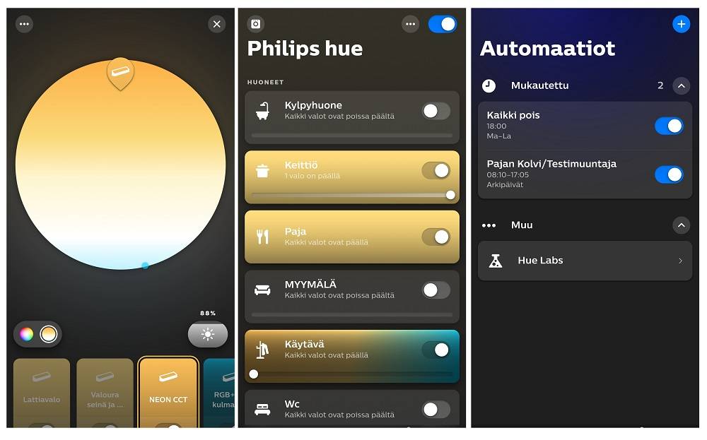 L'éclairage intelligent Philips HUE ajuste les températures