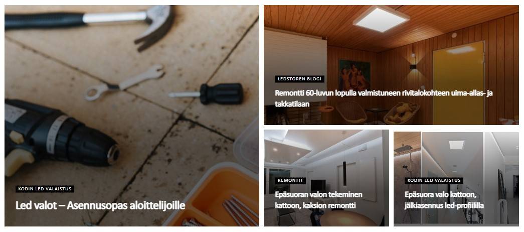 Illustration de blogs de rénovation sur le blog LedStore