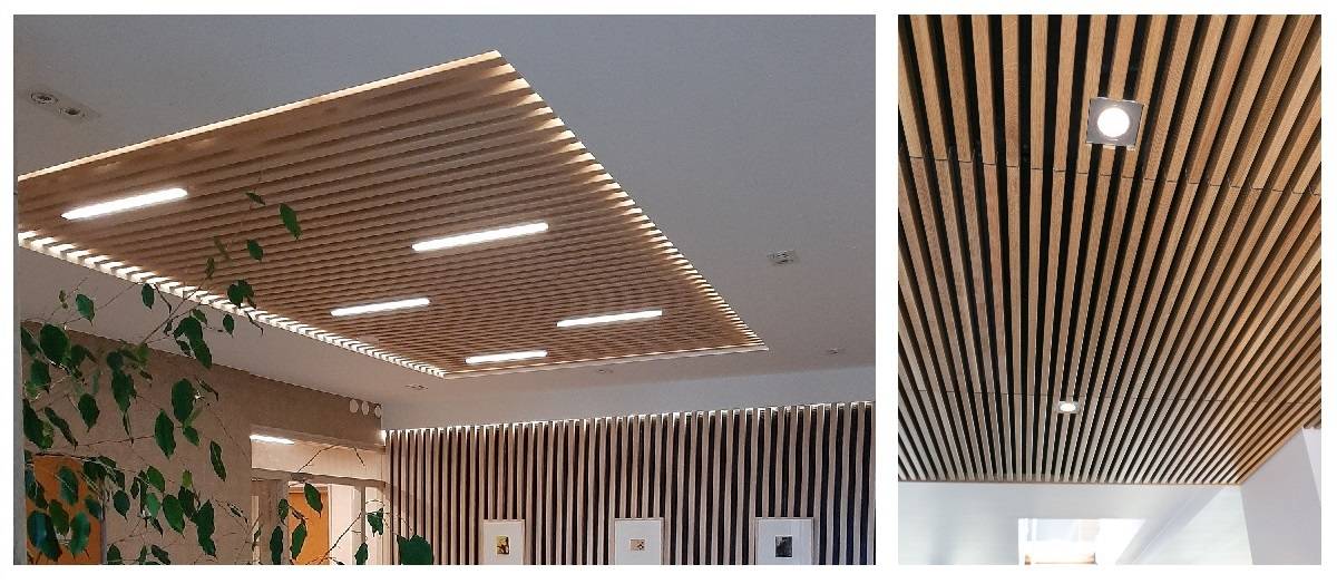 Eclairage d'un plafond à bandes traditionnel