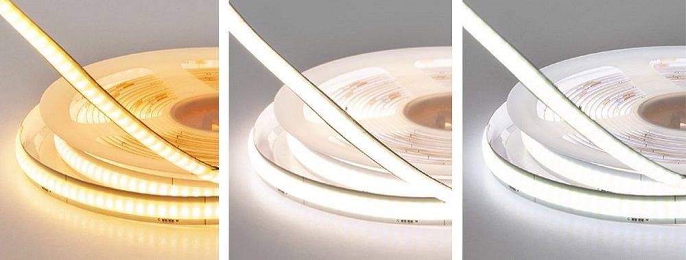 Ruban lumineux SOLO CCT en différentes teintes