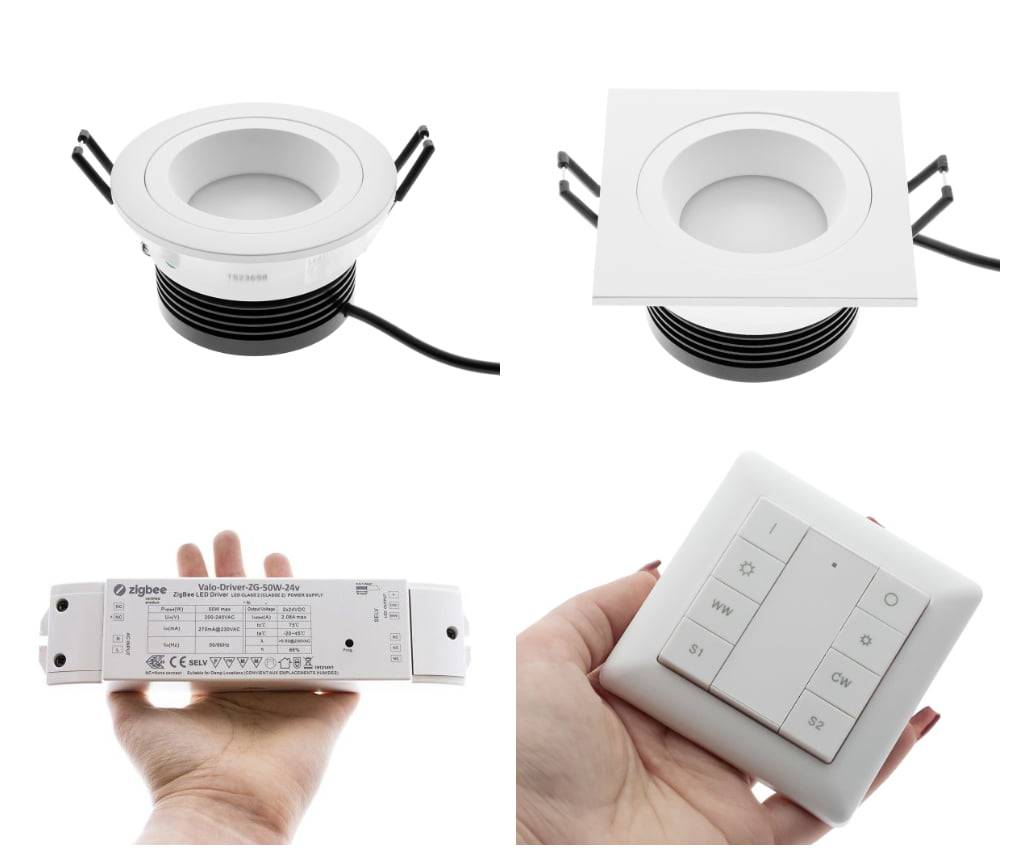 L'éclairage de la salle de bains et d'autres zones a été contrôlé par des dispositifs Zigbee.