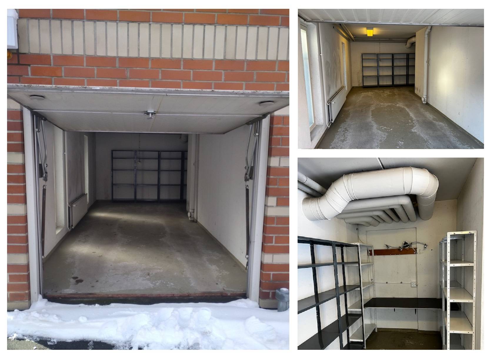 L'éclairage du garage avant la rénovation