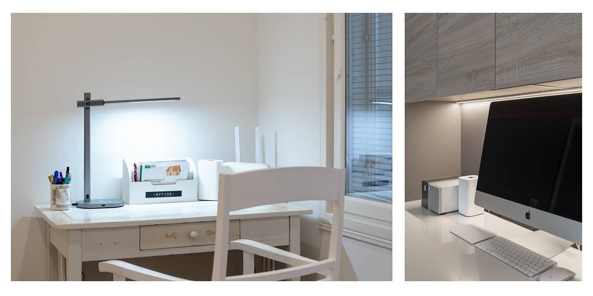 Éclairage d'appoint dans la chambre à coucher