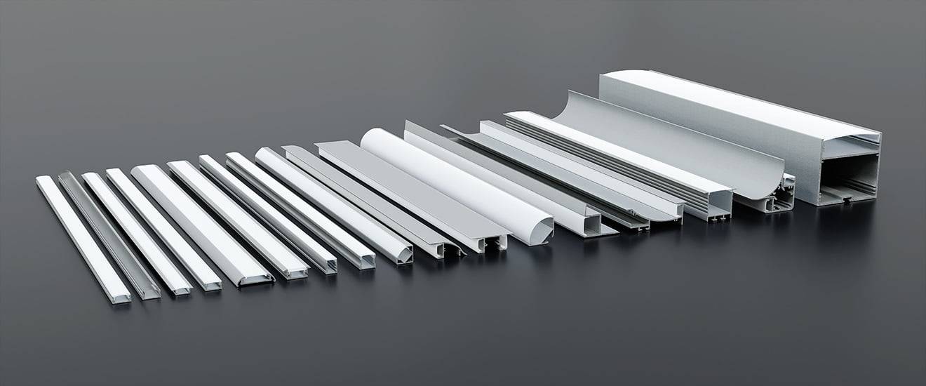 Profilés en aluminium pour bande LED pour cuisine et autres applications d'éclairage domestique