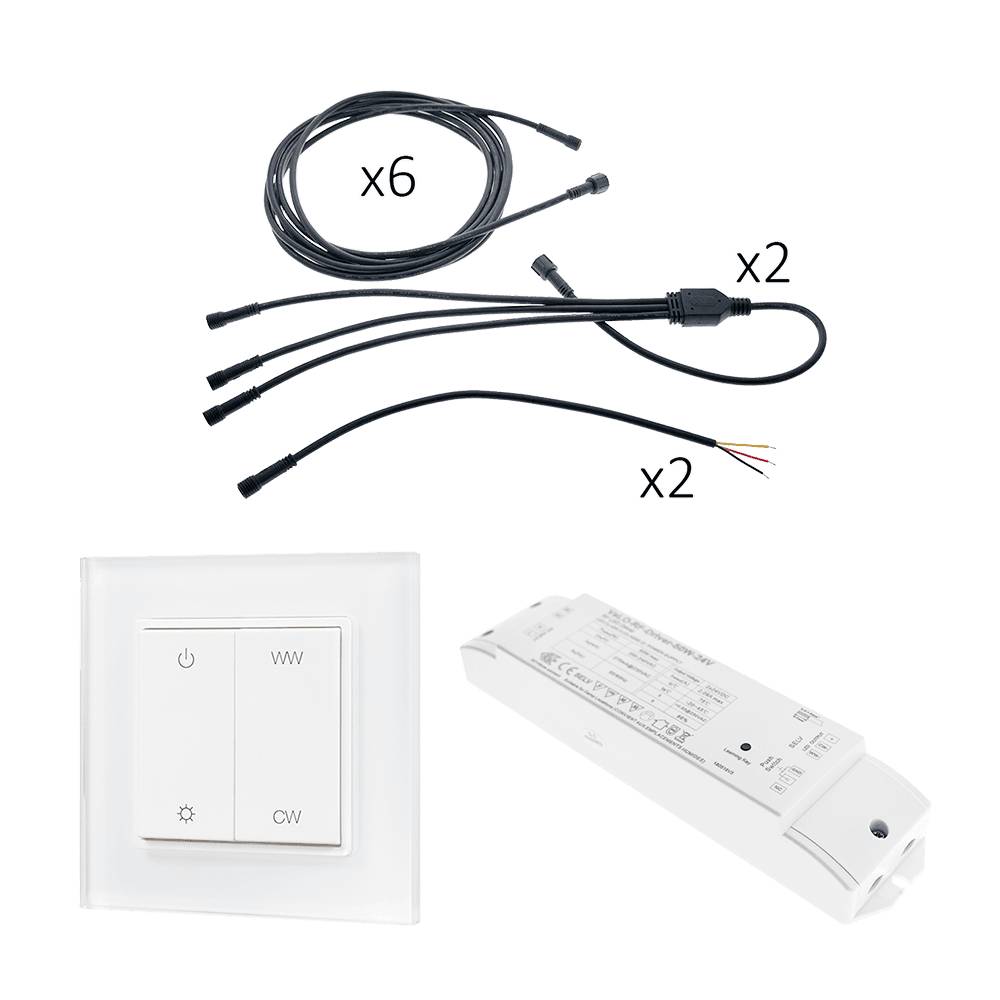 Les projecteurs peuvent être commandés par des contrôleurs sans fil Zigbee.