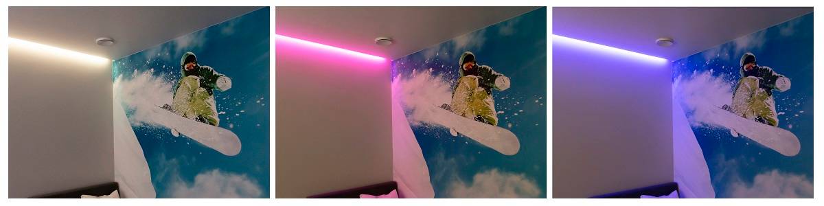 Les lampes à mi-hauteur conviennent parfaitement à la chambre des enfants.