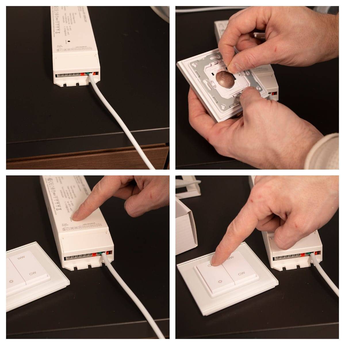 Les lumières de la cuisine peuvent être contrôlées sans fil avec des dispositifs ZIgbee ou RF.