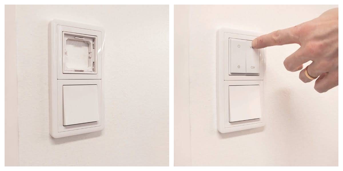 Bouton sans fil pour contrôler les lumières