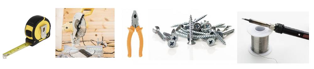 outils pour l'installation de la bande lumineuse
