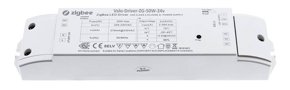 Transformateur led 50W Zigbee CCT 24V