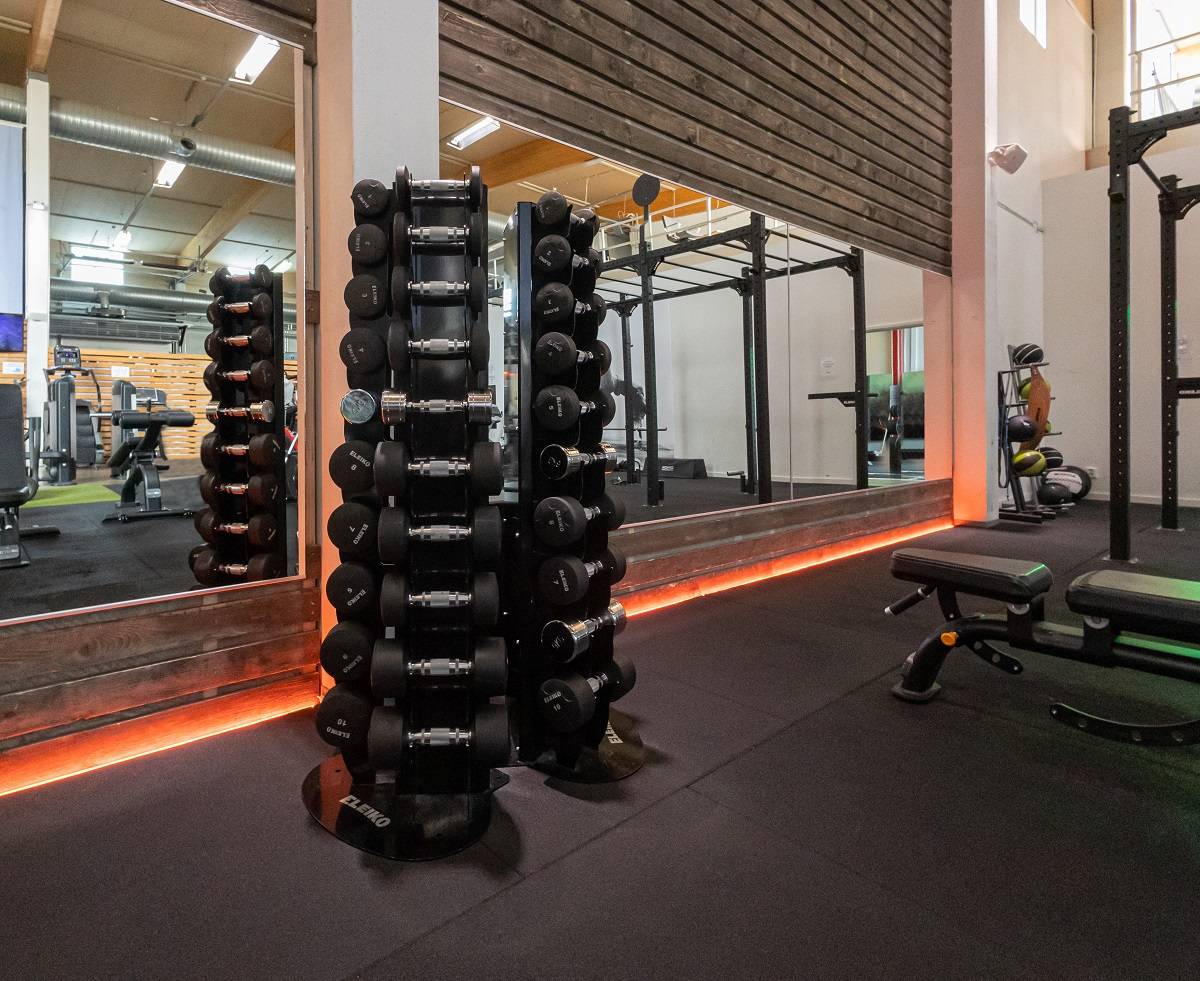 Ole.Fit Dans le Gate Park, la bande LED permet de jouer avec différentes nuances.