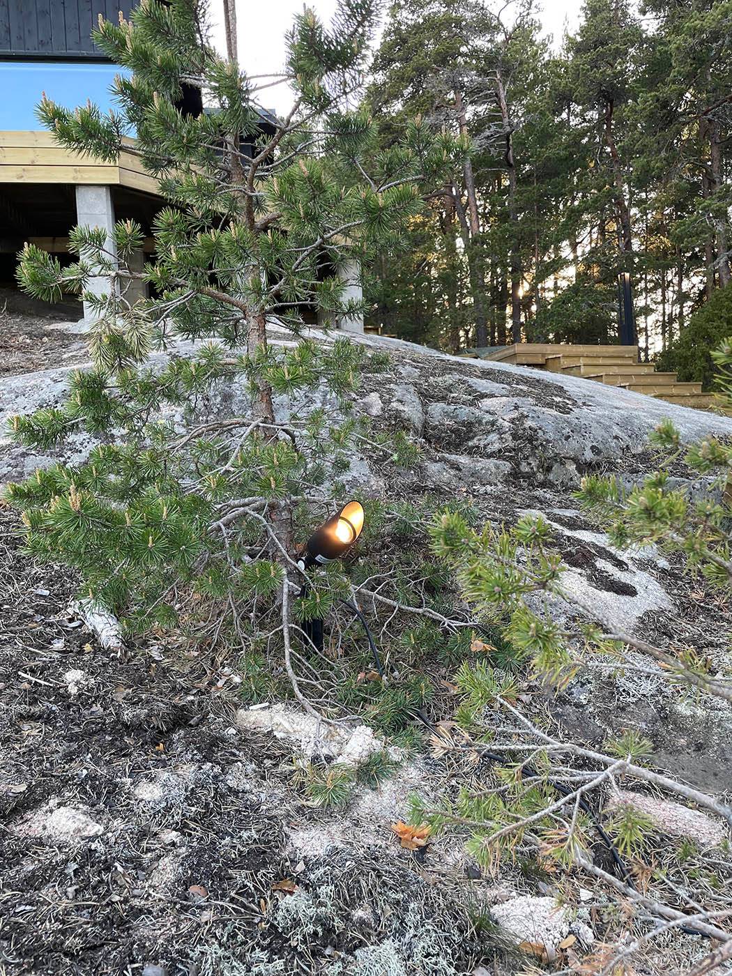 Lampe de terre à pointes.